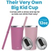 image:imageCUPKIN Stackable Stainless Steel Kids Cup Smoothie Tumbler Powder Coated Insulated Tumblers BPA Free Lid and Silicone Straw 8 Fl Oz Pack of 1 Bright BluePolignac  Potpourri