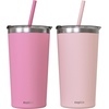 image:imageCUPKIN Stackable Stainless Steel Kids Cup Smoothie Tumbler Powder Coated Insulated Tumblers BPA Free Lid and Silicone Straw 8 Fl Oz Pack of 1 Bright BluePolignac  Potpourri