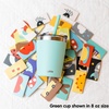 image:imageCUPKIN Stackable Stainless Steel Kids Cup Smoothie Tumbler Powder Coated Insulated Tumblers BPA Free Lid and Silicone Straw 8 Fl Oz Pack of 1 Bright BlueBlue  Green