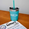 image:imageCUPKIN Stackable Stainless Steel Kids Cup Smoothie Tumbler Powder Coated Insulated Tumblers BPA Free Lid and Silicone Straw 8 Fl Oz Pack of 1 Bright BlueSticker Letters