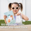 image:imageCupkin Adhesive Bandages for Toddlers and Big Kids Heal in Style with Fun Colorful Designs Perfect for Boys and Girls Comes in Reusable Cute First Aid Kit Metal Tin Wild Animals 150 CountBandages Box  152 Count