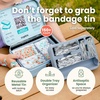 image:imageCupkin Adhesive Bandages for Toddlers and Big Kids Heal in Style with Fun Colorful Designs Perfect for Boys and Girls Comes in Reusable Cute First Aid Kit Metal Tin Wild Animals 150 CountRefill Pack 102 Count