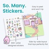 image:imageMystical Mermaids 300 Kids Sticker Book by Cupkin Toddler Travel Activity Coloring and Sticker Book Road Trip Essentials 8 Coloring Pages 8 Side by Side Scenes for Ages 28 YearsBunnies