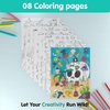 image:imageSticker Book for Kids 24 300500 Kids Stickers Down At The Farm amp Axolotl by Cupkin 812 Coloring Pages amp Scenes Toddler Travel Activity Coloring and Sticker Books for Children Ages 48  810