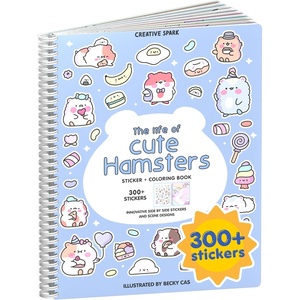 image:imageMystical Mermaids 300 Kids Sticker Book by Cupkin Toddler Travel Activity Coloring and Sticker Book Road Trip Essentials 8 Coloring Pages 8 Side by Side Scenes for Ages 28 YearsHamsters