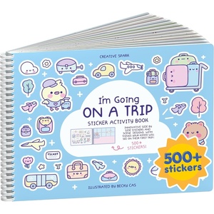 image:imageMystical Mermaids 300 Kids Sticker Book by Cupkin Toddler Travel Activity Coloring and Sticker Book Road Trip Essentials 8 Coloring Pages 8 Side by Side Scenes for Ages 28 YearsMy First Trip