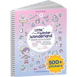 image:imageMystical Mermaids 300 Kids Sticker Book by Cupkin Toddler Travel Activity Coloring and Sticker Book Road Trip Essentials 8 Coloring Pages 8 Side by Side Scenes for Ages 28 YearsWinter Wonderland