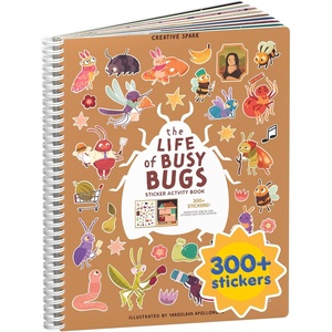 image:imageMystical Mermaids 300 Kids Sticker Book by Cupkin Toddler Travel Activity Coloring and Sticker Book Road Trip Essentials 8 Coloring Pages 8 Side by Side Scenes for Ages 28 YearsLife of Busy Bugs