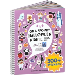 image:imageMystical Mermaids 300 Kids Sticker Book by Cupkin Toddler Travel Activity Coloring and Sticker Book Road Trip Essentials 8 Coloring Pages 8 Side by Side Scenes for Ages 28 YearsSpooky Halloween