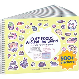 image:imageMystical Mermaids 300 Kids Sticker Book by Cupkin Toddler Travel Activity Coloring and Sticker Book Road Trip Essentials 8 Coloring Pages 8 Side by Side Scenes for Ages 28 YearsCute Foods Around the World