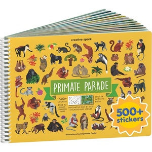 image:imageMystical Mermaids 300 Kids Sticker Book by Cupkin Toddler Travel Activity Coloring and Sticker Book Road Trip Essentials 8 Coloring Pages 8 Side by Side Scenes for Ages 28 YearsPrimates