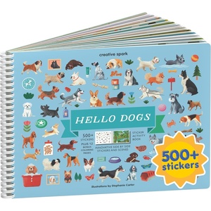 image:imageMystical Mermaids 300 Kids Sticker Book by Cupkin Toddler Travel Activity Coloring and Sticker Book Road Trip Essentials 8 Coloring Pages 8 Side by Side Scenes for Ages 28 YearsHello Dogs
