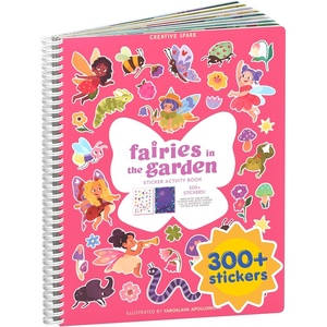 image:imageMystical Mermaids 300 Kids Sticker Book by Cupkin Toddler Travel Activity Coloring and Sticker Book Road Trip Essentials 8 Coloring Pages 8 Side by Side Scenes for Ages 28 YearsFairies