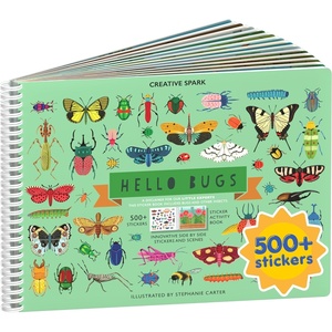 image:imageMystical Mermaids 300 Kids Sticker Book by Cupkin Toddler Travel Activity Coloring and Sticker Book Road Trip Essentials 8 Coloring Pages 8 Side by Side Scenes for Ages 28 YearsHello Bugs