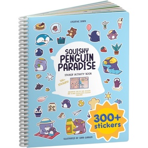 image:imageMystical Mermaids 300 Kids Sticker Book by Cupkin Toddler Travel Activity Coloring and Sticker Book Road Trip Essentials 8 Coloring Pages 8 Side by Side Scenes for Ages 28 YearsSquishy Penguin Life