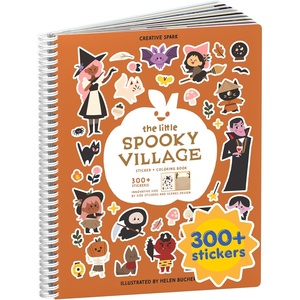 image:imageMystical Mermaids 300 Kids Sticker Book by Cupkin Toddler Travel Activity Coloring and Sticker Book Road Trip Essentials 8 Coloring Pages 8 Side by Side Scenes for Ages 28 YearsSpooky Village