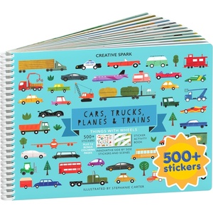 image:imageMystical Mermaids 300 Kids Sticker Book by Cupkin Toddler Travel Activity Coloring and Sticker Book Road Trip Essentials 8 Coloring Pages 8 Side by Side Scenes for Ages 28 YearsThings With Wheels