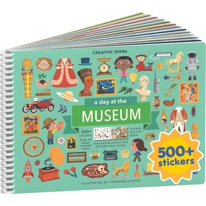 image:imageMystical Mermaids 300 Kids Sticker Book by Cupkin Toddler Travel Activity Coloring and Sticker Book Road Trip Essentials 8 Coloring Pages 8 Side by Side Scenes for Ages 28 YearsMuseum