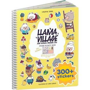 image:imageMystical Mermaids 300 Kids Sticker Book by Cupkin Toddler Travel Activity Coloring and Sticker Book Road Trip Essentials 8 Coloring Pages 8 Side by Side Scenes for Ages 28 YearsLlama Village