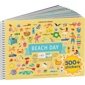 image:imageMystical Mermaids 300 Kids Sticker Book by Cupkin Toddler Travel Activity Coloring and Sticker Book Road Trip Essentials 8 Coloring Pages 8 Side by Side Scenes for Ages 28 YearsBeach Day